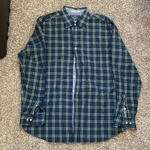 Nautica Plaid Mens Button Down